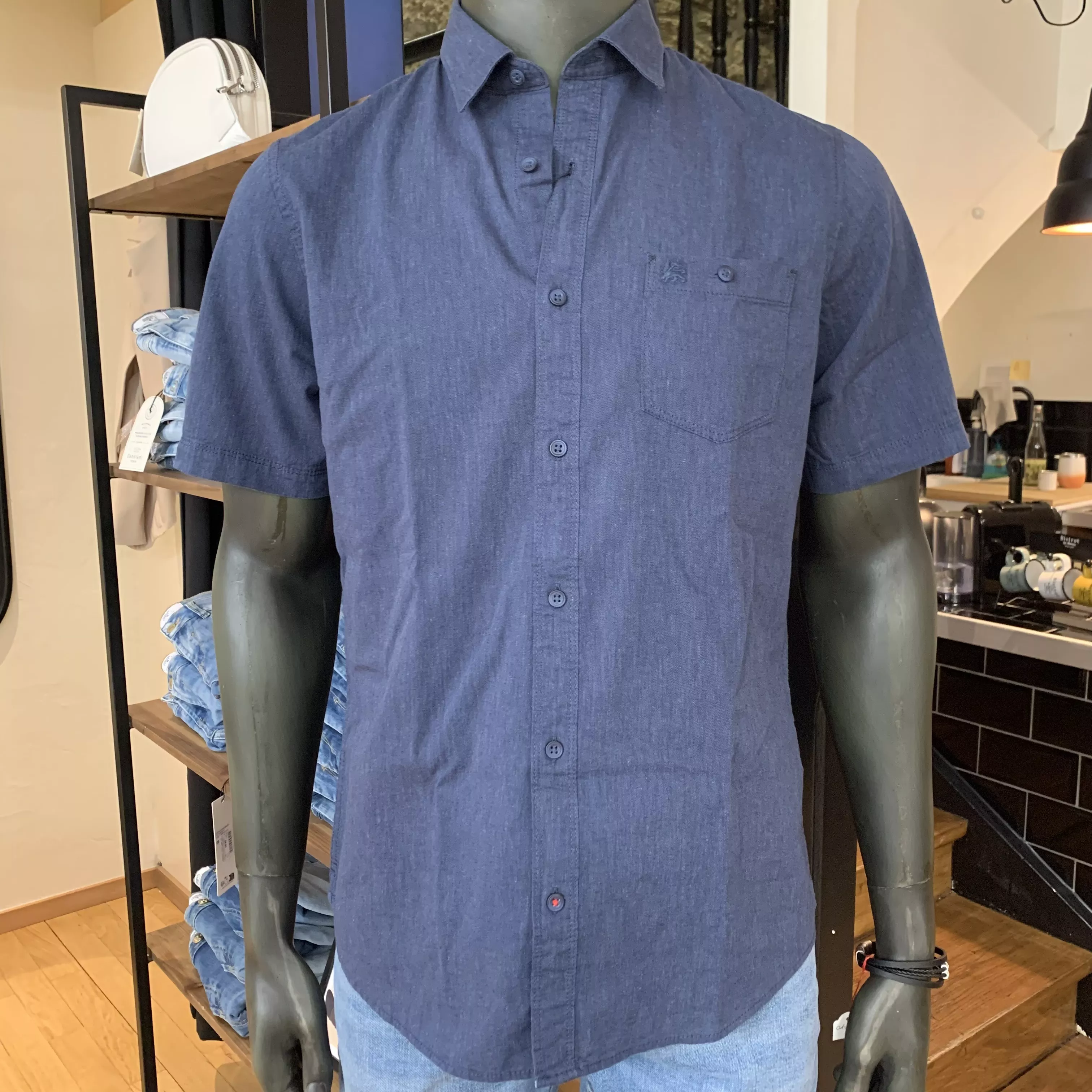 CHEMISE COTON ET LIN LERROS