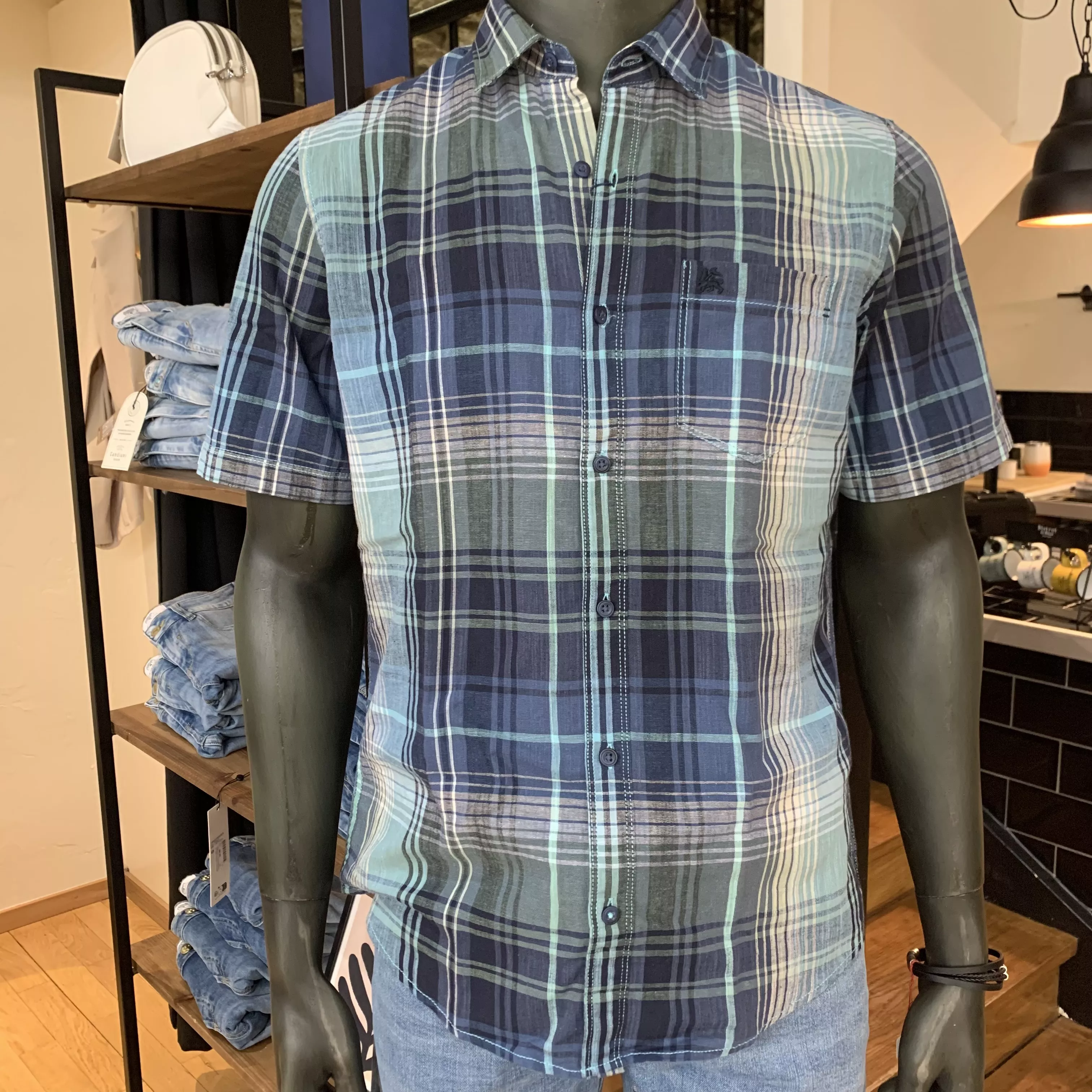 CHEMISE COTON ET LIN LERROS