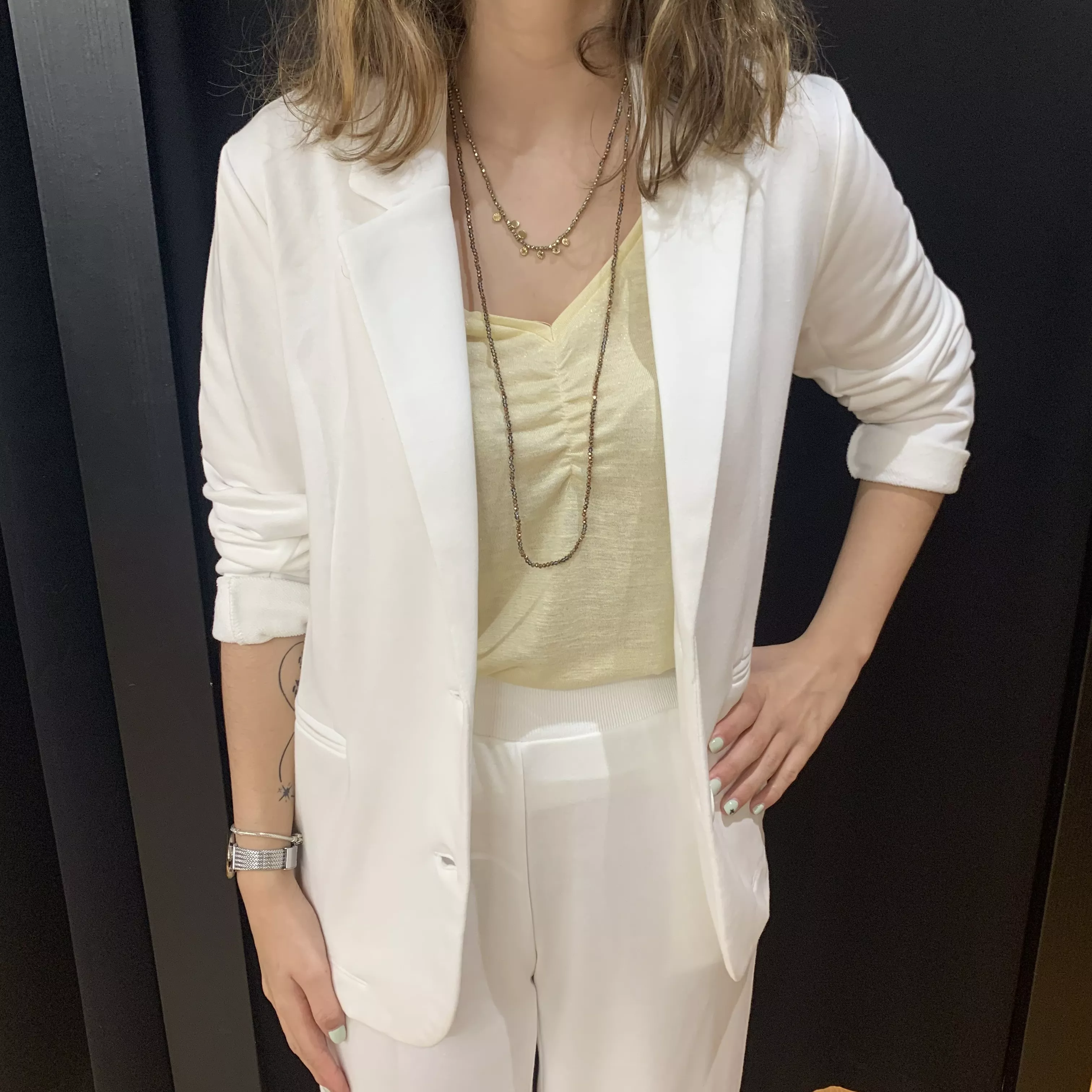 JULIENNA BLAZER COTON BLANC LES PETITES BOMBES