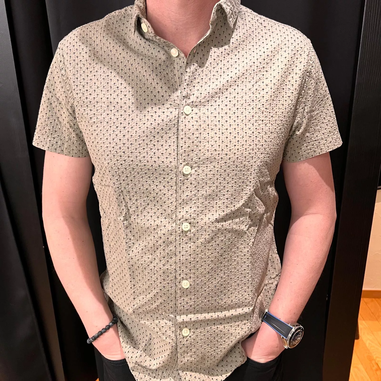 CHEMISE PAGOS MANCHES COURTES IMPRIMÉE COTON DEELUXE