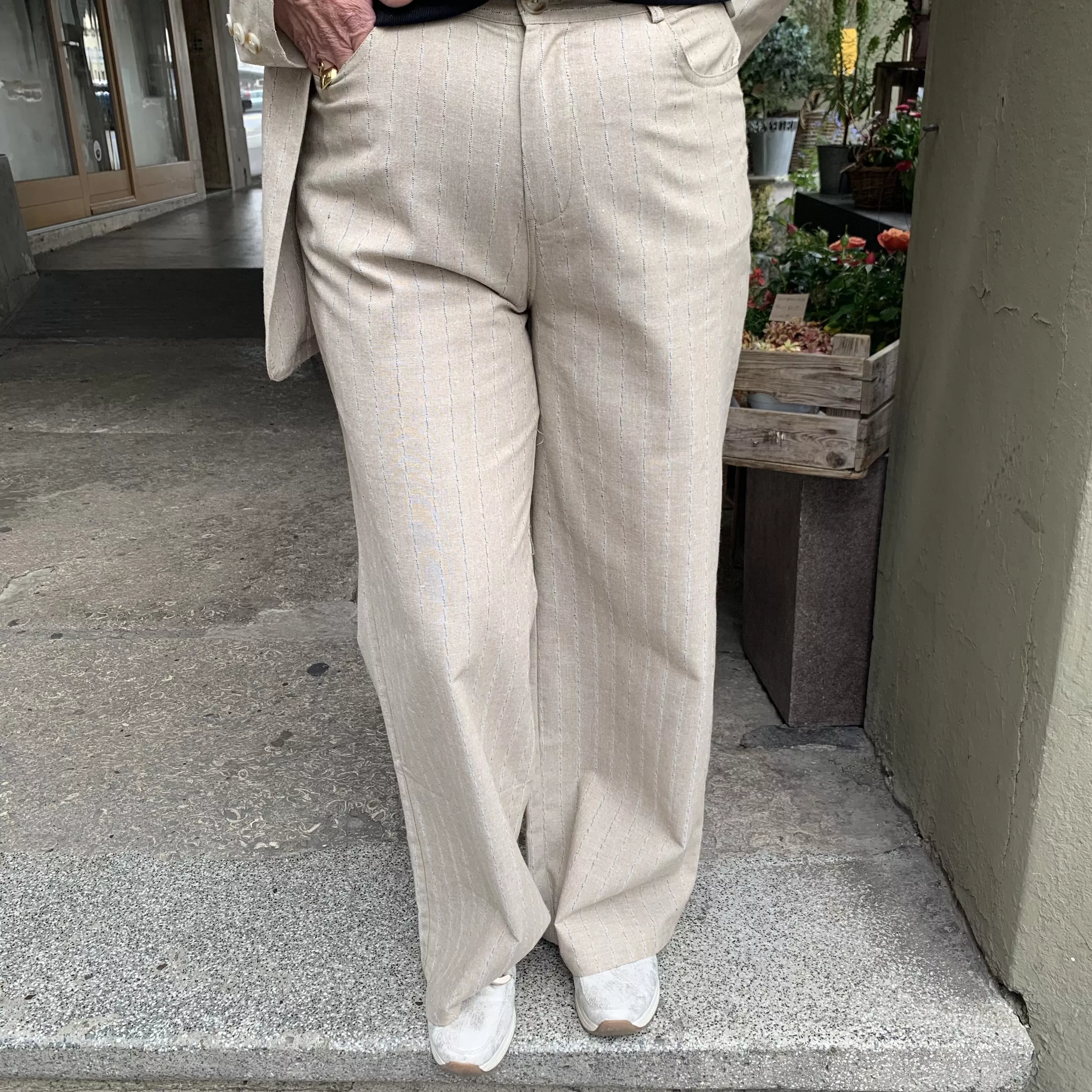 PANTALON COTON ET LIN ASTRID