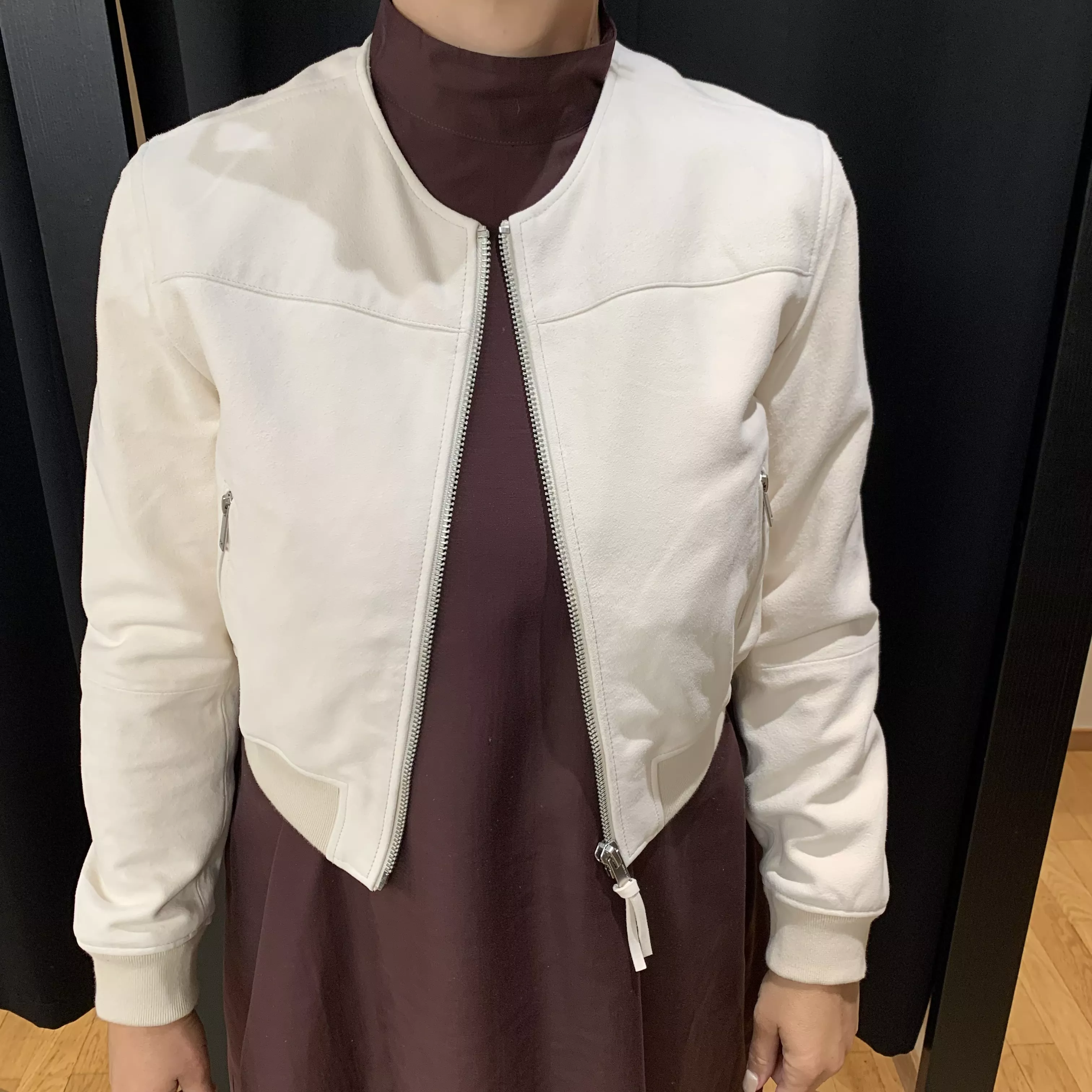 VESTE CUIR DE CHÈVRE IKKS