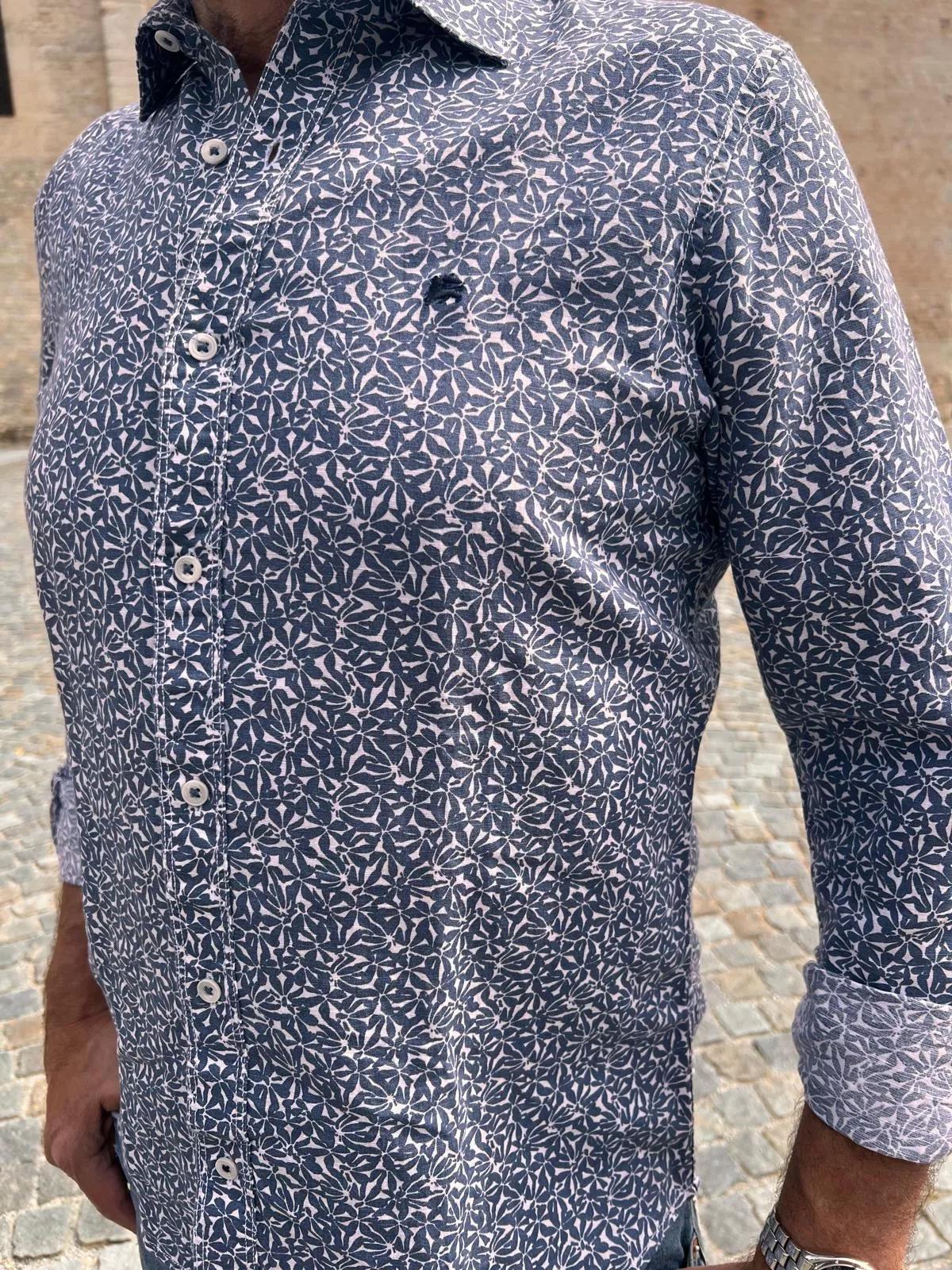 CHEMISE EN LIN ET COTON LERROS
