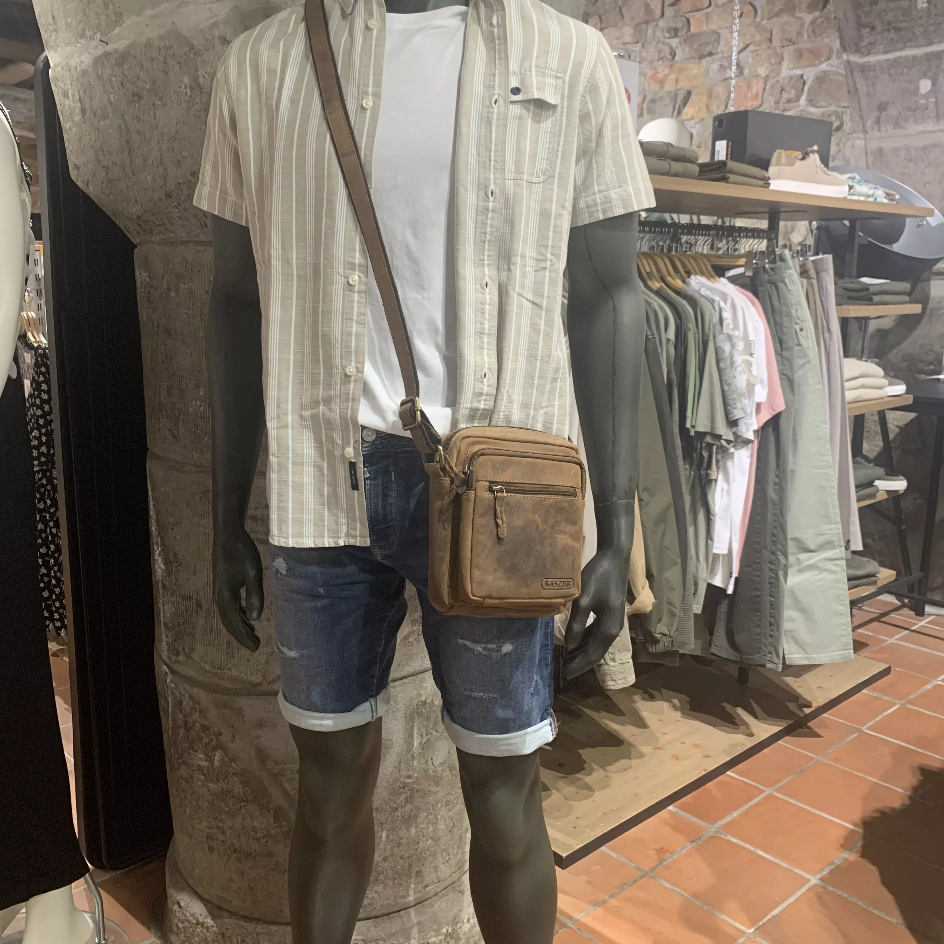 CHEMISE MANCHES COURTES PETROL